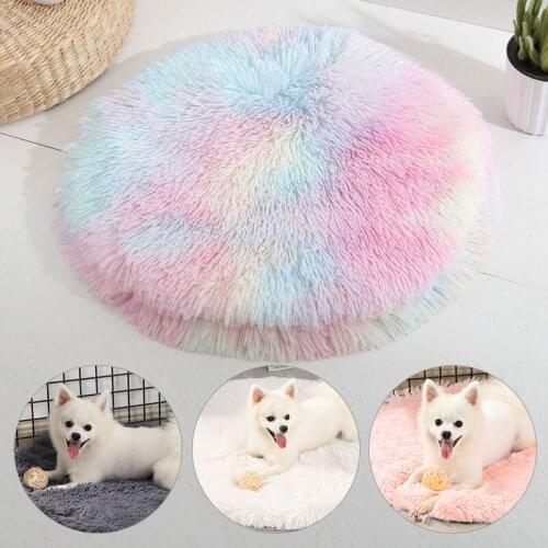 Winter Pet Dog Bed Pad Soft Long Plush Cat Cushion House Warm Fluffy Sleeping Bed Blanket For Small Dogs Puppy Mat