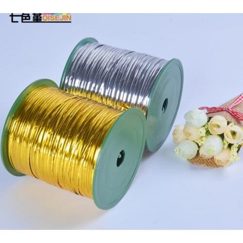 Gold silver magic tape reel 500 yards wire flower packaging material florist supplies DIY tie flower material