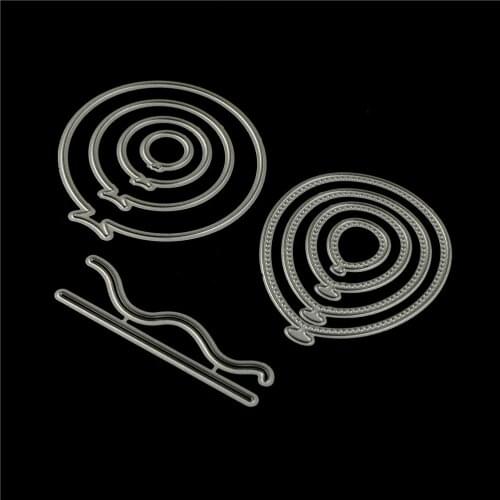 1Set Balloon Dies Metal Cutting Dies DIY for Scrapbooking Dies Cut Handmade Stencil Craft Mold Mould Model Decor Template