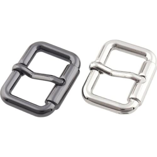 10pcs Alloy Gun black/Silver 23mm Leather Bag Handbag Shoe Shoulder Strap Belt Adjust Pin Buckles Snap Rectangle Rings Handmade