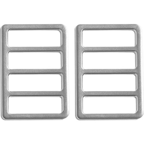 2 Pcs Console Multi-Function Button Cover Trim ABS Chrome for Land Rover Discovery Sport Car Accessories 2015-2018
