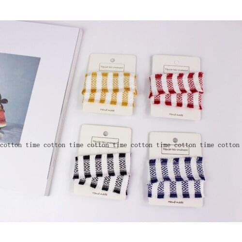 5 yards Striped Fringed Trim Woven Tassel webbing Sewing Accessory for Garment bag Curtain 3 colour in stock