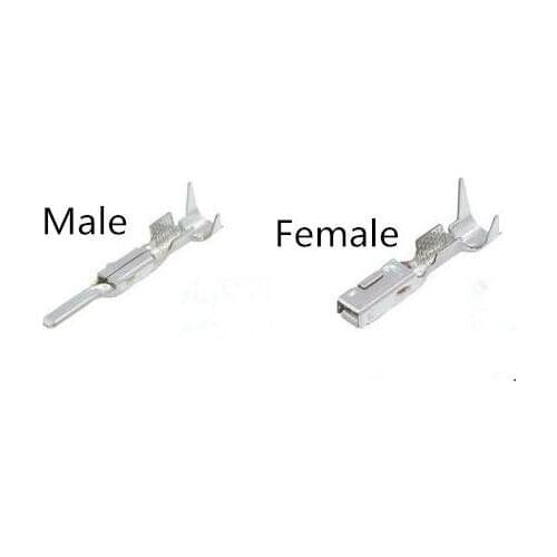 50/100sets/lot Male And Female Crimp Terminals (Pins) For Honda Headlight Speaker Plug Connector 6189-7423 6181-6850