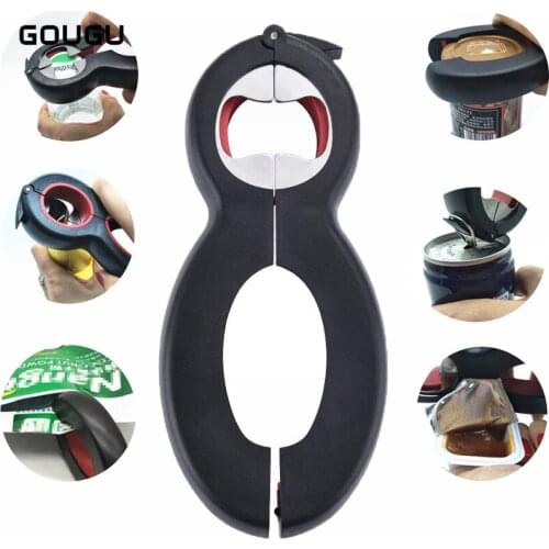 6 in 1 Newest Twist Bottle Opener Multifunction Jar Gripper Can Wine Beer Lid Twist Off Jar Opener Claw
