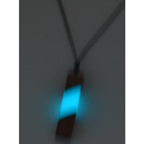 Antique necklace pendant, real wood resin material, luminous at night, mens and womens jewelry wholesale