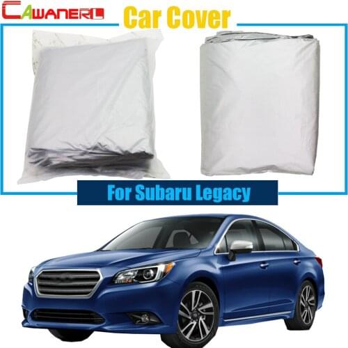 Cawanerl Car Cover Outdoor Anti UV Sun Shade Rain Snow Sun Resistant Cover Dustproof For Subaru Legacy