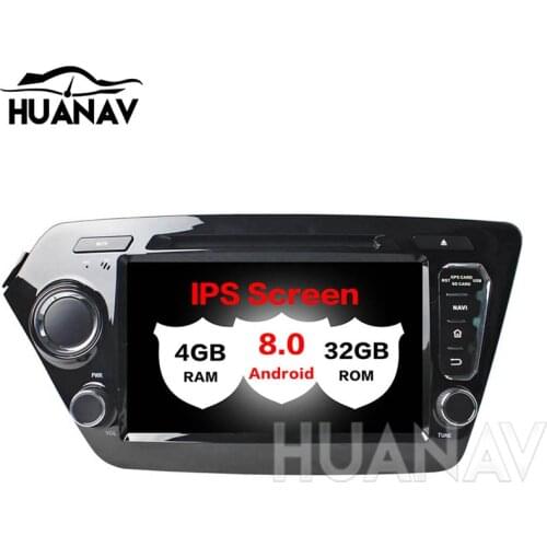 Android8.0 Car GPS Navigation CD DVD Player head unit For Kia K2 RIO 2010-2017 CAR radio Stereo multimedia player tape recorder