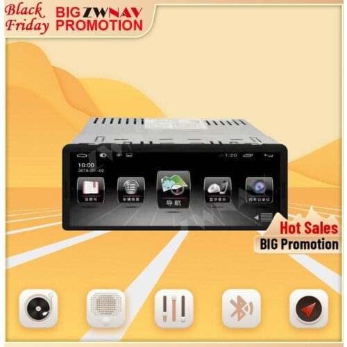 16G 6.9 inch Android 10.0 Car Multimedia Player 1DIN Universal GPS Navigation Headunit Auto Radio Audio Stereo Support Head Unit