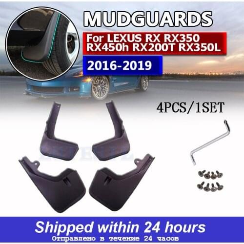For LEXUS RX RX350 RX450h RX200T RX350L 2016 2017 2018 Mudflaps Splash Guards Front Rear Mudguards Fender Molded Mud Flap Flaps