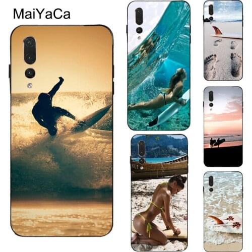 MaiYaCa Beach Surf Board Ocean Waves Case For Huawei Honor 7A Pro 7C 8A 8C 8S 8X 9X 9 10 Lite 20 Pro 10i Y6 Y7 Y9 2019 Nova 5T