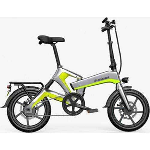 16 Inch Lightweight Electric Bike 2 Wheel Electric Bicycles 48V 400W Range 150KM Mini Folding Electric Bicycle Removable Battery