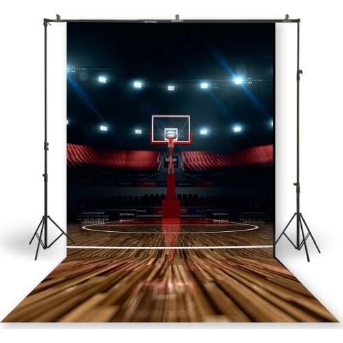 HUAYI Photography Backdrop Newborns Baby Birthday Celebration Studio Photo Background Basketball Hall Boys Photo BackdropXT-7489