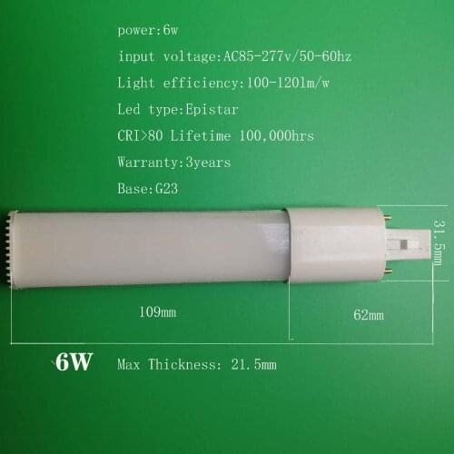 G23 led lamp Ultra-thin 4w 6w 8w 10w G23 led bulb light corn light and G23 bulb led light G23