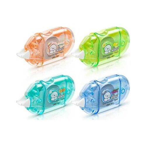 Deli 71509 Cartoon Dog Correction Tape Kawaii Corrector Promotional Gift Student Prize Supply Stationery Store School Supplies