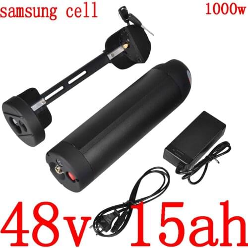 48V 500W 750W 1000W electric scooter battery 48V 15AH 12AH Lithium ion battery 48V electric bicycle battery use samsung cell