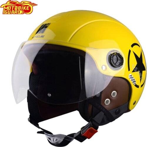 Motorcycle Remove Lining Helmet Semi-Packed Muntjac Sude Linner Sunscreen Motorbike Half Casco Capacete Helmets