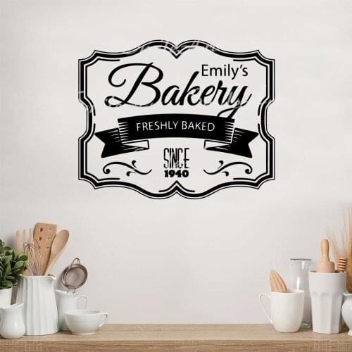 Cartoon Style Bakery Wall Decal Living Room Removable Mural For Bedroom Decoration Mural Custom