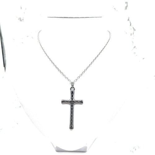 Light luxury fashion cross mens titanium steel creative student pendant jewelry street personality rock ladies punk necklace