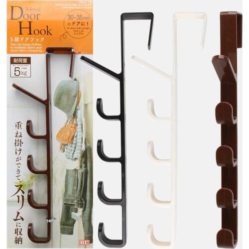 Rails Slaapkamer Deur Hanger Kleren Opknoping Rack Plastic Home Storage Organisatie Haken Over De Deur Purse Holder voor Tassen