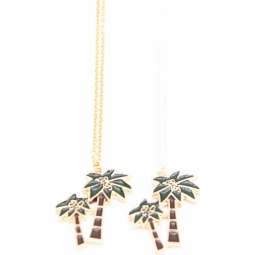 New Tropical style series pendant necklace Tropical tree plated necklace attractive for women