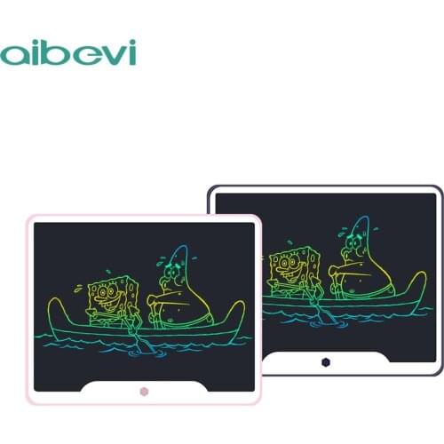 Aibevi Paperless Office Writing Board LCD Writing Tablet Board 15 inch Colorful Electronic Blackboard 15" with Stylus Pens