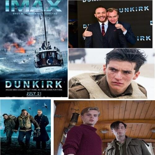 Dunkirk movie Posters Movie Posters Poster Clear Retro Wall Sticker Home Decor MO4