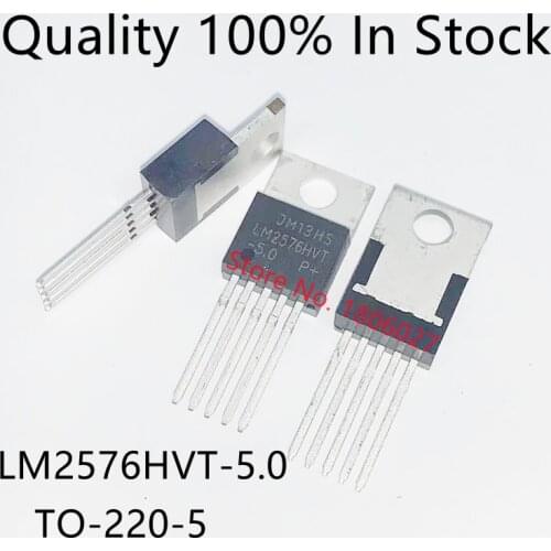 10pcs/lot LM2576HVT-5.0 LM2576-5.0 TO220-5 voltage regulator 5V withstand voltage 45V