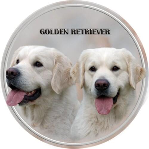 S40383# Various Sizes PVC Decal Golden Retriever Dog Pet Animal Car Sticker For Bumper Rear Window Laptop Refrigerator Toilet