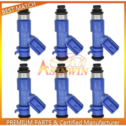 6pcs 410cc RDX Fuel Injector 16450-RWC-A01 16450RWCA01 Fits For Acura 2007-2012 Honda Civic RDX Integra RSX K20 K24 B16 B18