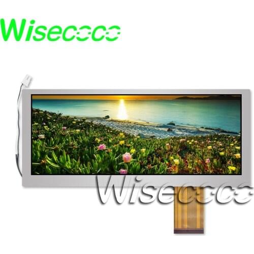 Wisecoco 8.8 inch stretched bar display 1280x480 CLAA088WA01XN screen tft lcd modules for Car Navigation Automotive