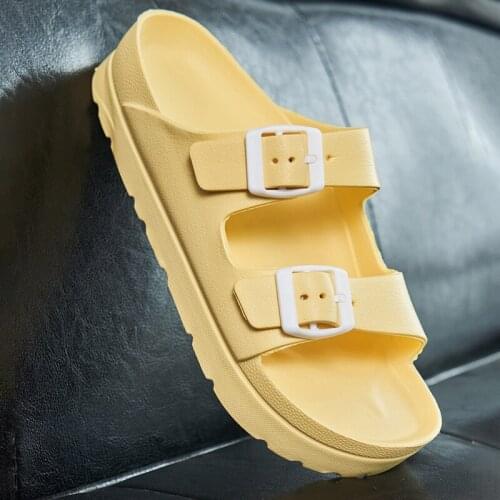 2021 Women Slippers Thick Sole Sandals for Girl Light Weight Footwear Female Shoes Zapatillas De Mujer Fashion Trendy Slipper