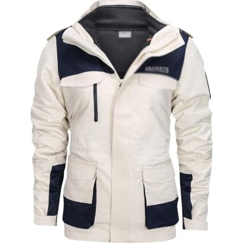 Winter fashion men women jacket coat warm Windproof waterproof jacket Detachable fleece overcoats Two-piece plus size outfits4XL