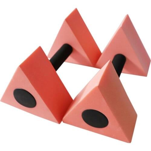 1 Pair Water Aerobics Dumbbell EVA Triangle Dumbbells Yoga Barbell Light Weight Pool Swimming Fitness Equipment Random Colors