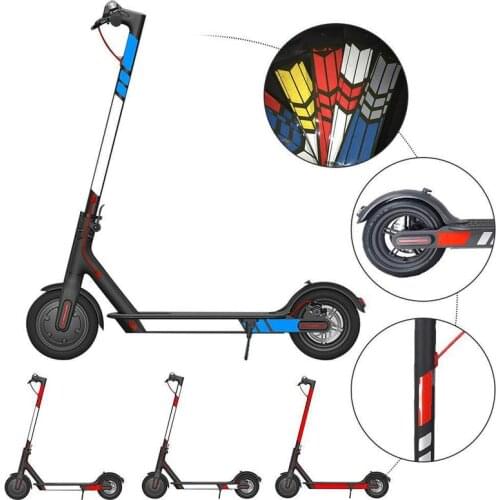 1Pc Reflective Styling Stickers For Xiaomi M365 Electric Scooter Night Safety Skateboard Accessories Scooter Reflective Stickers