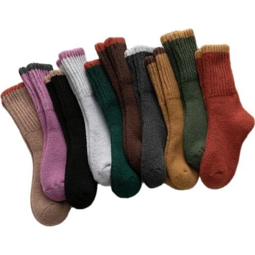 10prs/lot Women Winter Accessories Seasonal New Product Thicken Ladies Terry Socks Color Ladies Socks 90g Thermal Socks