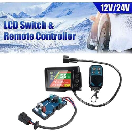 12V/24V Air Heater LCD Monitor Switch&Remote Control&Control Board Motherboard for Truck Parking Heater Accessories