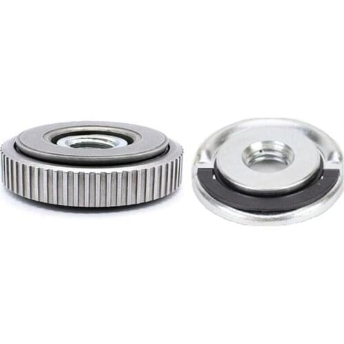 2Pcs Angle Grinder M14 Threaded Inner and Outer Flange Nut Set Self-Locking Pressure Plate for Mibo Makita