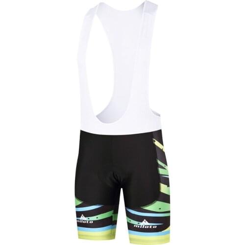 MILOTO 2020 Hot sale Man Coolmax 3D Padded Cycling Bib Shorts Shockproof MTB Bicycle Road Bike Ropa Ciclismo Factory Direct Sale