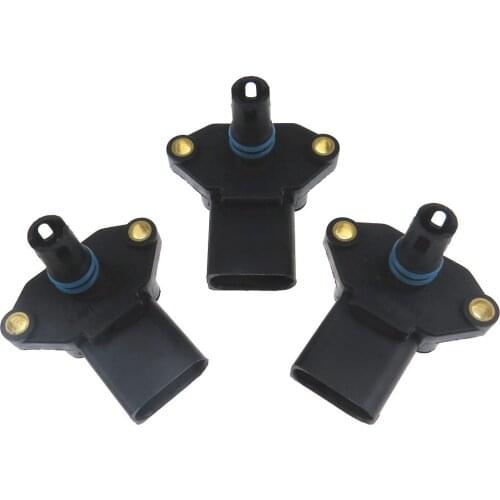 3Pcs 036906051 New For Golf MK3 MK4 Vento Bora Polo 1.2 1.6 1.4 16V Intake Manifold Pressure Sensor Map 036 906 051