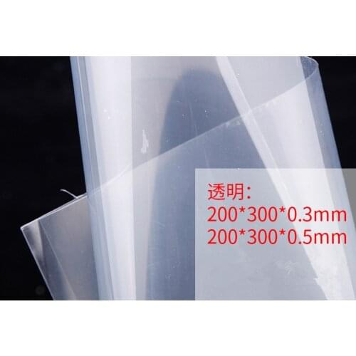 PVC 5pcs sheet PVC transparent sheet DIY craft material sand table model200*300mmThe thickness of 0.3 0.5 mm