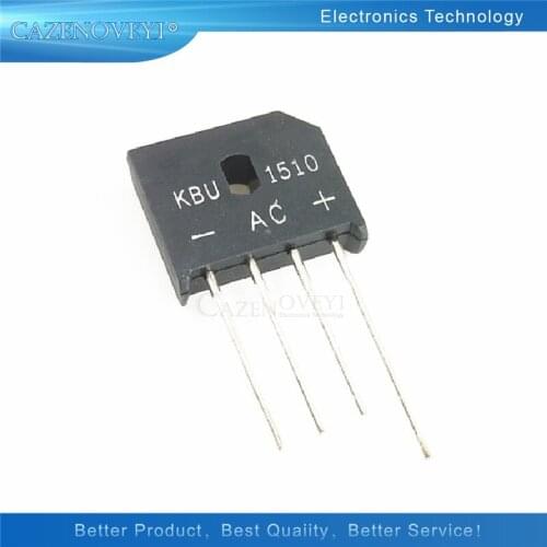 5pcs/lot KBU1510 KBU-1510 15A 1000V diode bridge rectifier new and original IC In Stock