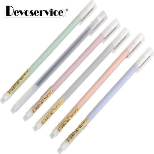 6Pcs/Pack Simple Matte Texture Kawaii Gel Pen Student Stationery Writing Signing Pen School Office Supply Rewarding Kids Gift