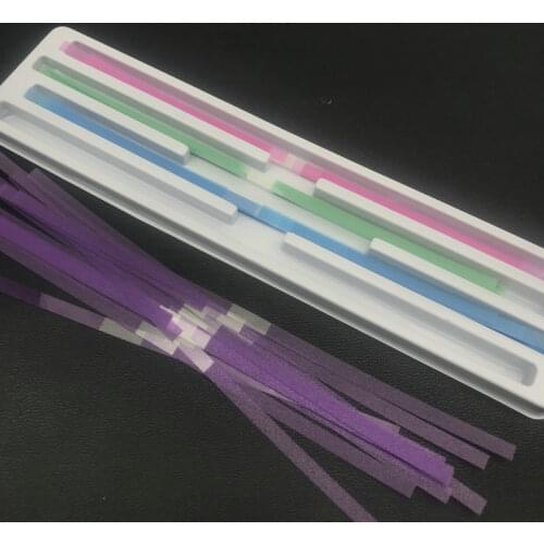 60Pcs/Set Dental Polyester Polishing Stick Strip with Single Side polishing Polystrips Material