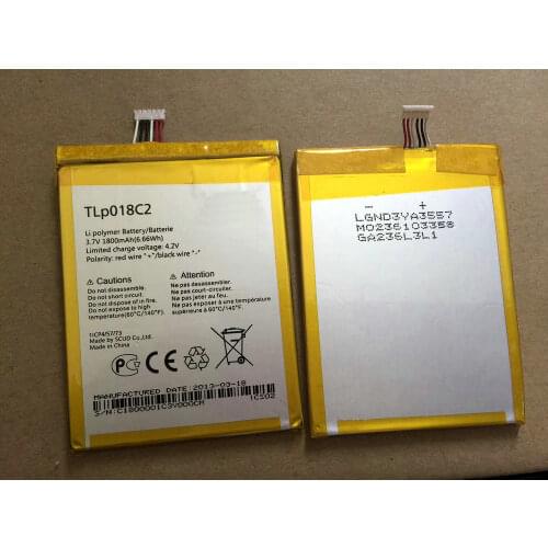 High Quality 1800mAh TLP018C2 battery for Alcatel One Touch Idol Ultra OT 6033 OT-6033 6033X For TCL S850 Smart phone