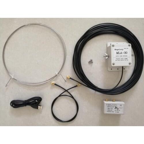 MLA-30 Ring active loop receiving antenna low noise MW SW balcony erection ANT antenna 100kHz - 30MHz For Shortwave radio