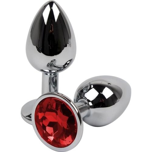 Anal Plug Bead Diamond IKOKY Metal Butt Plug Adult Product Sex Toys for Women Men Gay Stainless Steel