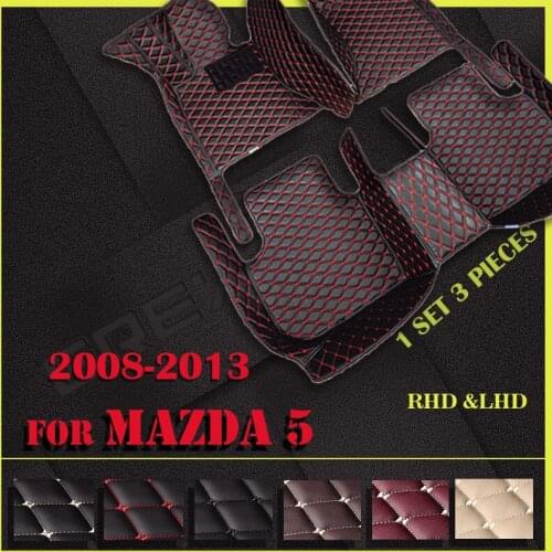 Car floor mats for mazda 5 2008 2009 2010 2011 2012 2013 Custom auto foot Pads automobile carpet cover