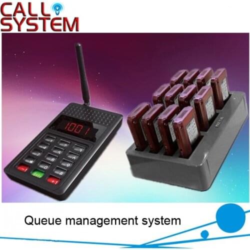 Wireless vibrating call pager system 12 coaster paging with 1 transmitter and charger slot free shipping