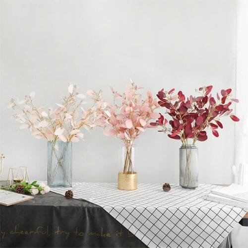 72cm Eucalyptus bouquet tree branches silk Artificial leaves home decoration DIY Flower arrangment plant Faux foliage wreath