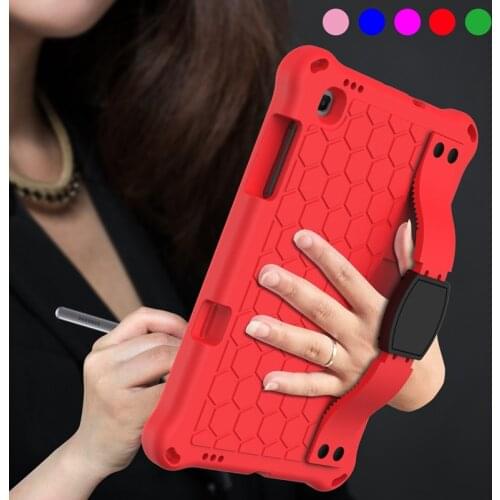 Tablet Case for Samsung Galaxy Tab S6 Lite SM-T860 SM-T865 SM T860 P610 T290 T510 EVA Shockproof Silicone Case Stand Cover Funda